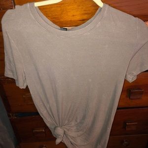 Forever 21 splatter bleached tie shirt